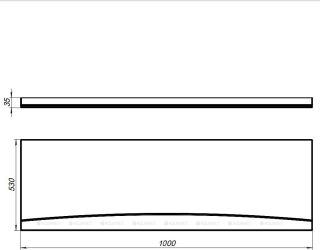 Aquanet Seed 100 фронтальная панель